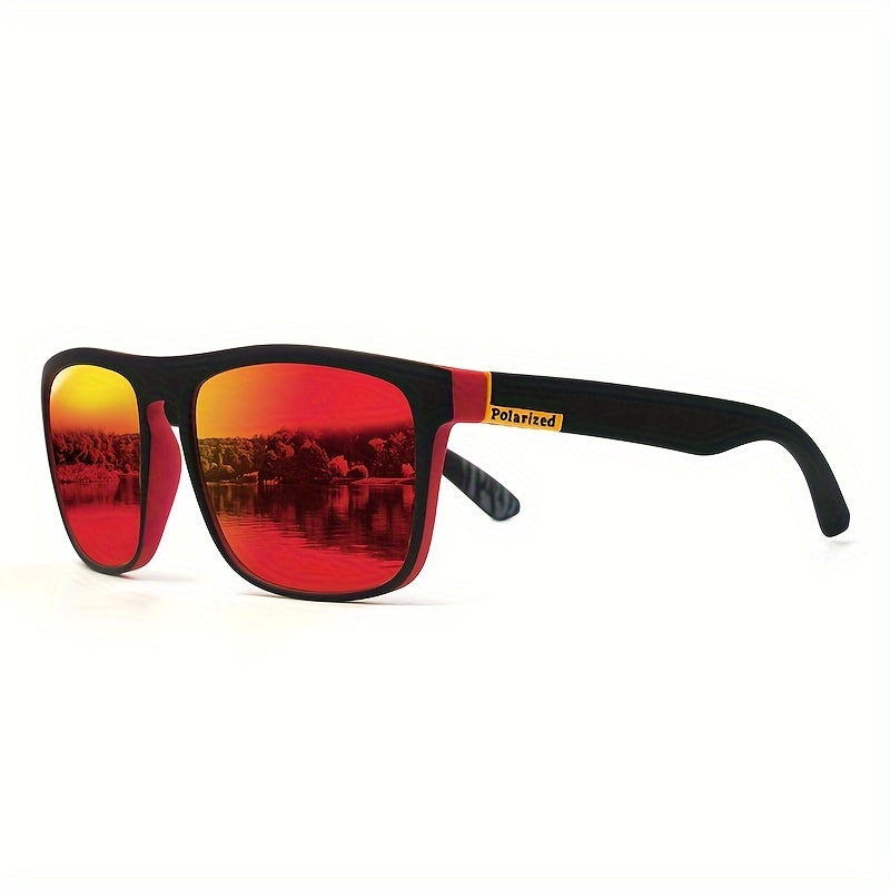 Stylish Sports Glasses With TAC Lenses, PC Frames, Retro Style