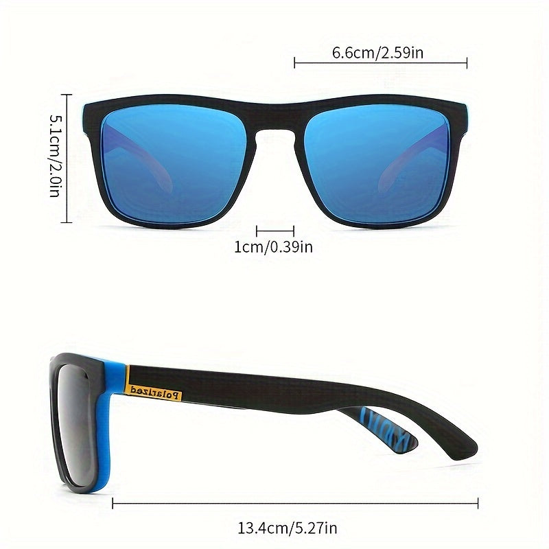 Stylish Sports Glasses With TAC Lenses, PC Frames, Retro Style