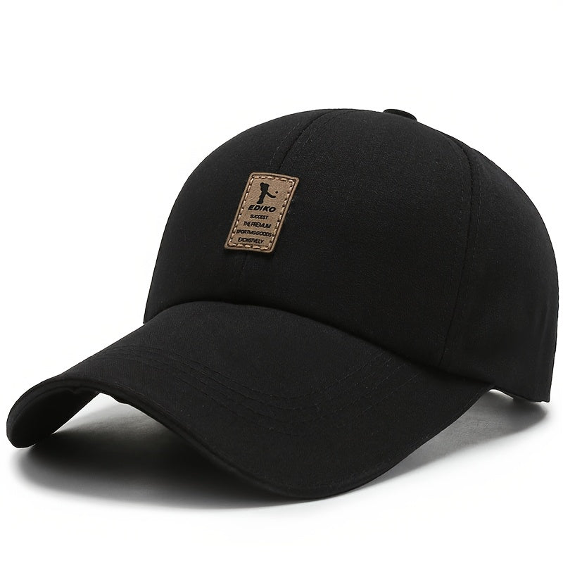 1pc Adjustable Baseball Cap in Solid Colors - Lightweight, Sun-Protective