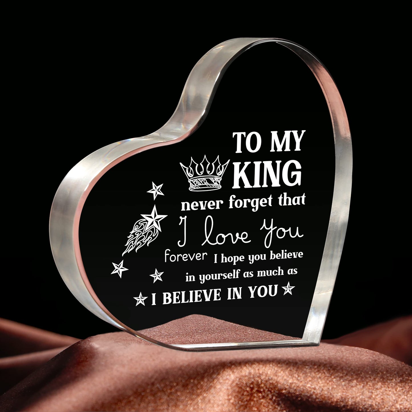 Unique I Love You Mens Acrylic Keepsake