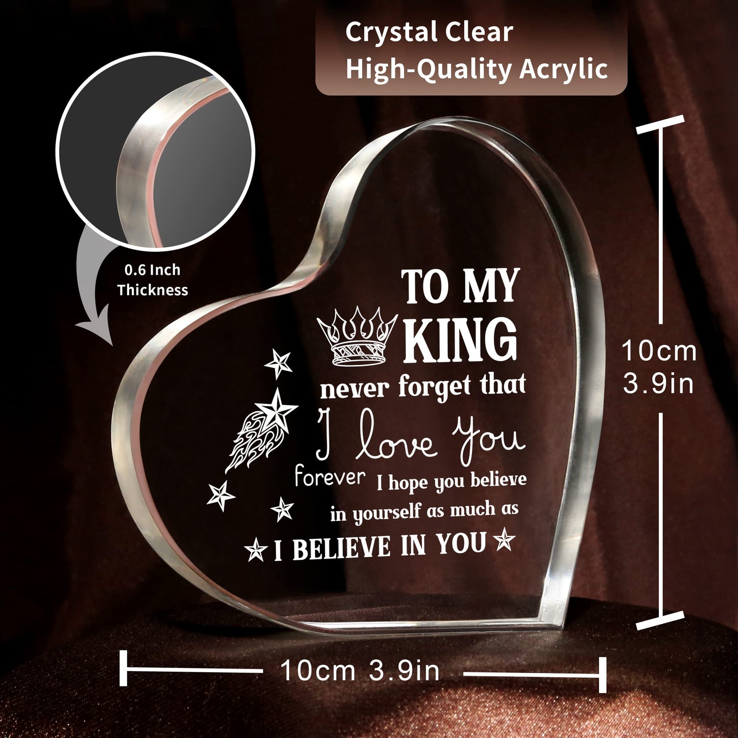 Unique I Love You Mens Acrylic Keepsake