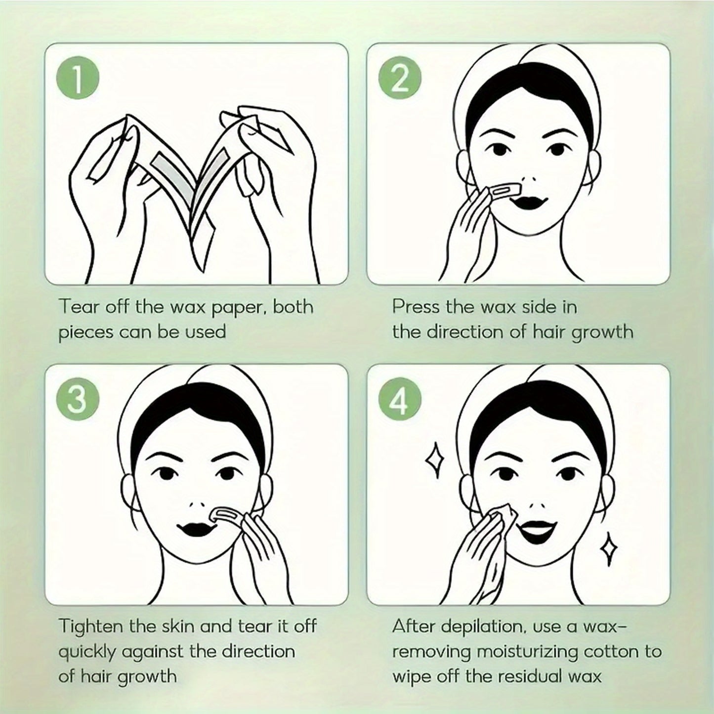 Multi-Purpose Hair Removal Wax Strips