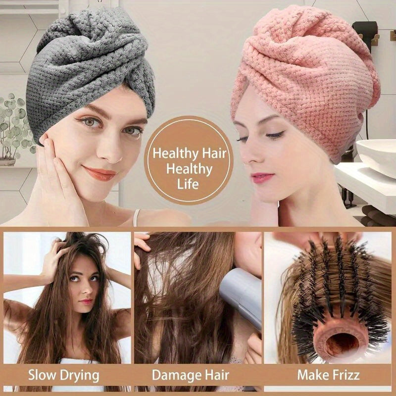1/3 Pack SoftTouch Microfiber Hair Towel Wrap for Women