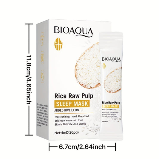 20pcs BIOAQUA Rice Raw Pulp Sleep Mask