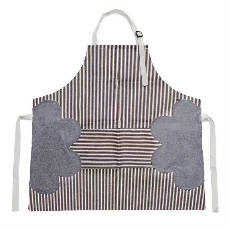 Multi-functional Kitchen Waterproof Wipe Striped Bandeau Apron Labor Protection
