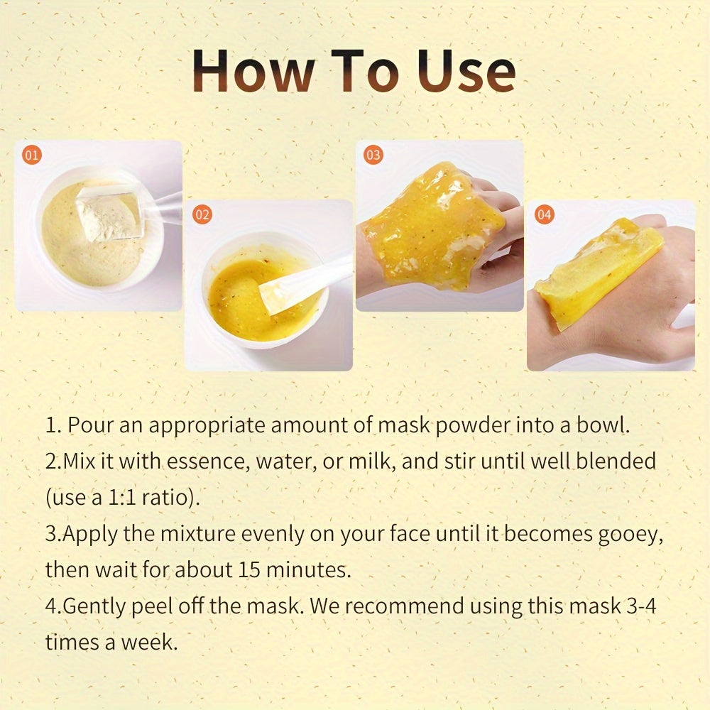 Ginger Jelly Mask Powder 11.9oz - Hydrating & Deep Cleansing Facial Care, Smooths Skin for All Types, DIY Peel-Off Formula