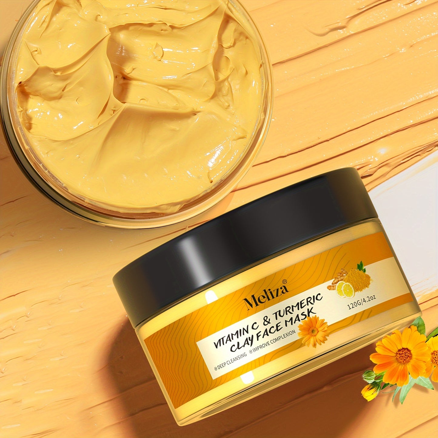120g turmeric Vitamin C Cleansing Mask Turmeric Mud Mask Deep Cleansing Mask Vitamin C Mask