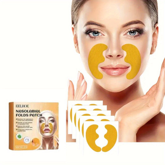 10pcs Nasolabial Fold Wrinkle Smoothing Patches