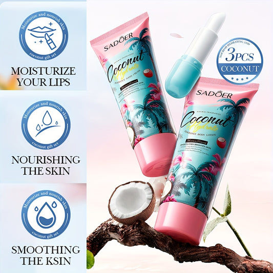 Coconut Moisturizing Fragrance Luxury Gift Box