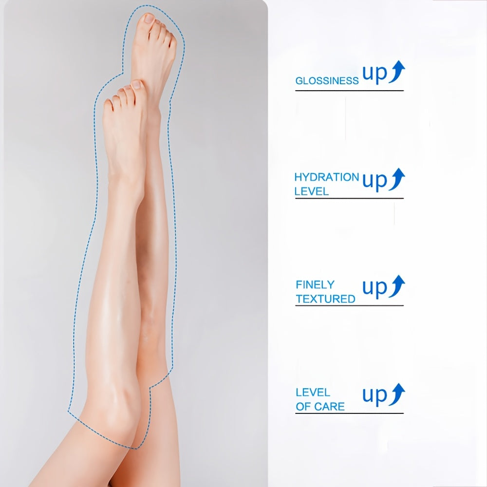 Goat Milk Extra-Long Foot Masks - 1 Pair, Aloe Scented, Moisturizing & Hydrating, Latex-Free for Soft Feet and Leg Care