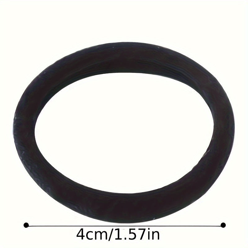 50pcs Adjustable Black Hair Ties for Women - High Elasticity