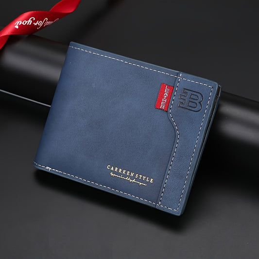 Men's New Fashion Wallet, Large Capacity Coin Purse, Multi Card Slot Card Case With Zipper