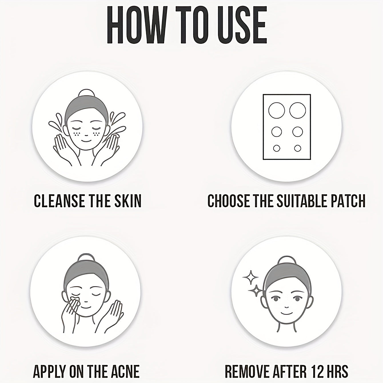 360 Skin Tone Regular Acne Stickers