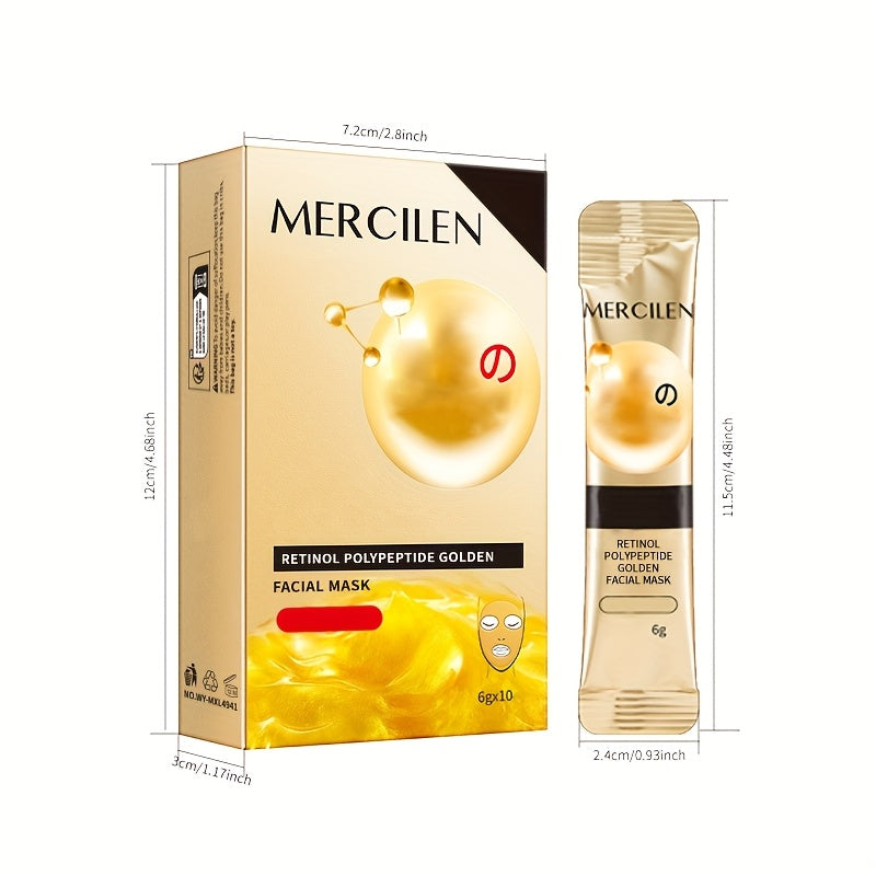 MERCILEN Retinol Polypeptide Golden Facial Mask