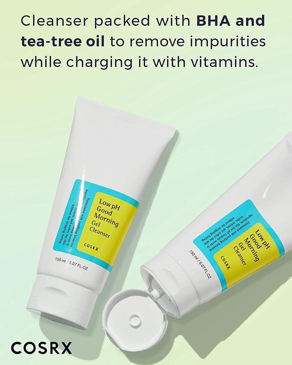 Cosrx SkinCare Routine - Low PH Good Morning Cleanser + Low PH Good Night soft peeeling