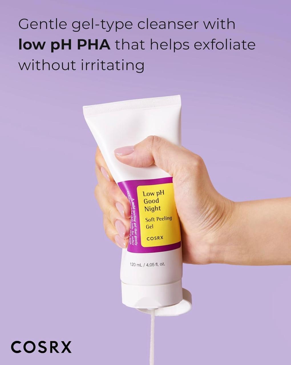 Cosrx SkinCare Routine - Low PH Good Morning Cleanser + Low PH Good Night soft peeeling