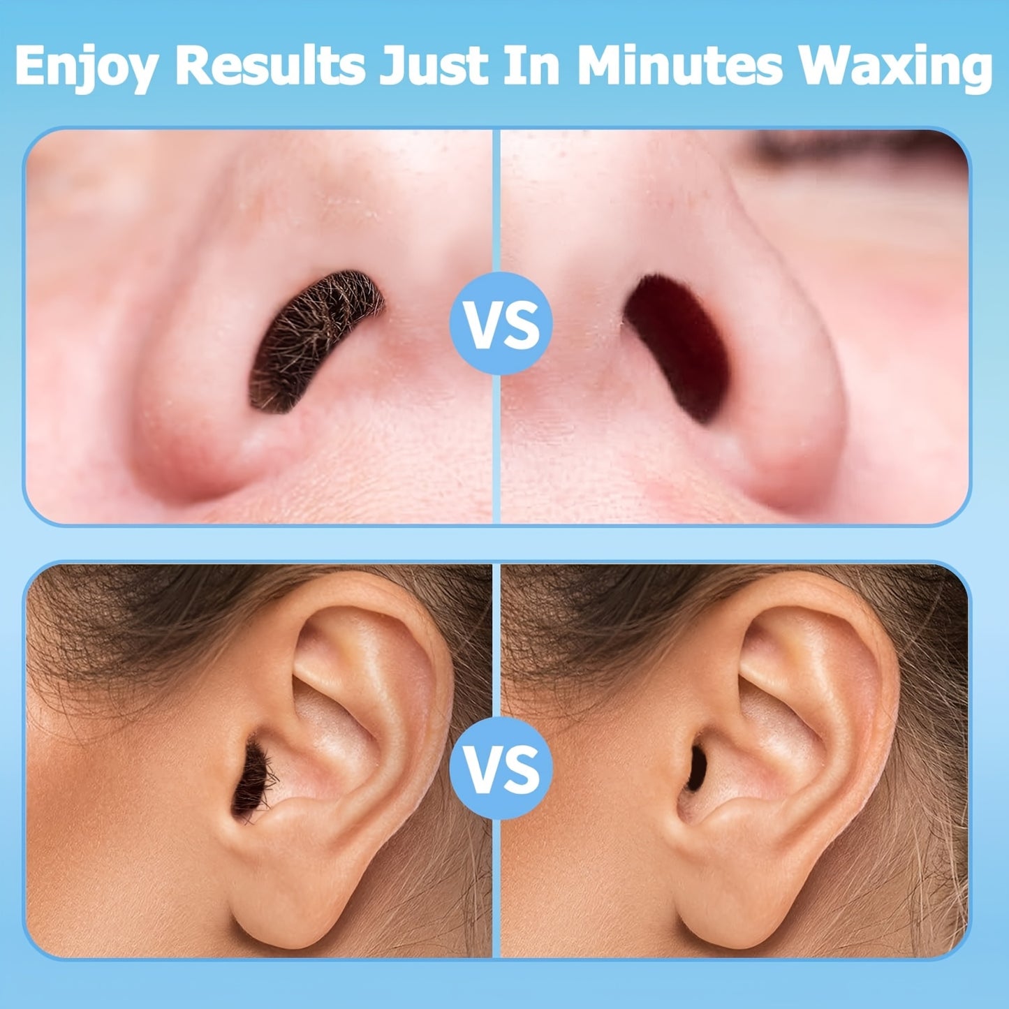1 Set Formaldehyde-Free Nose Waxing Kit, Portable Nail Hair Removal