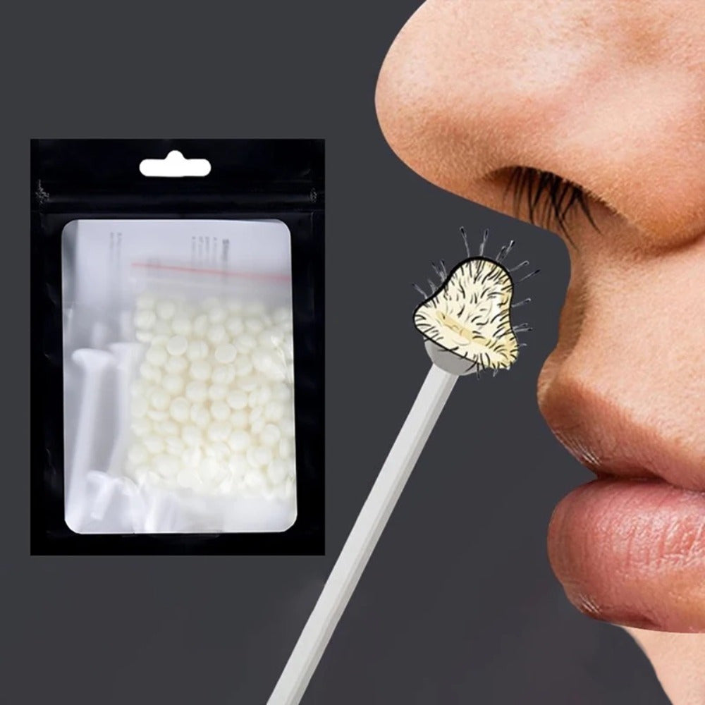 1 Set Formaldehyde-Free Nose Waxing Kit, Portable Nail Hair Removal