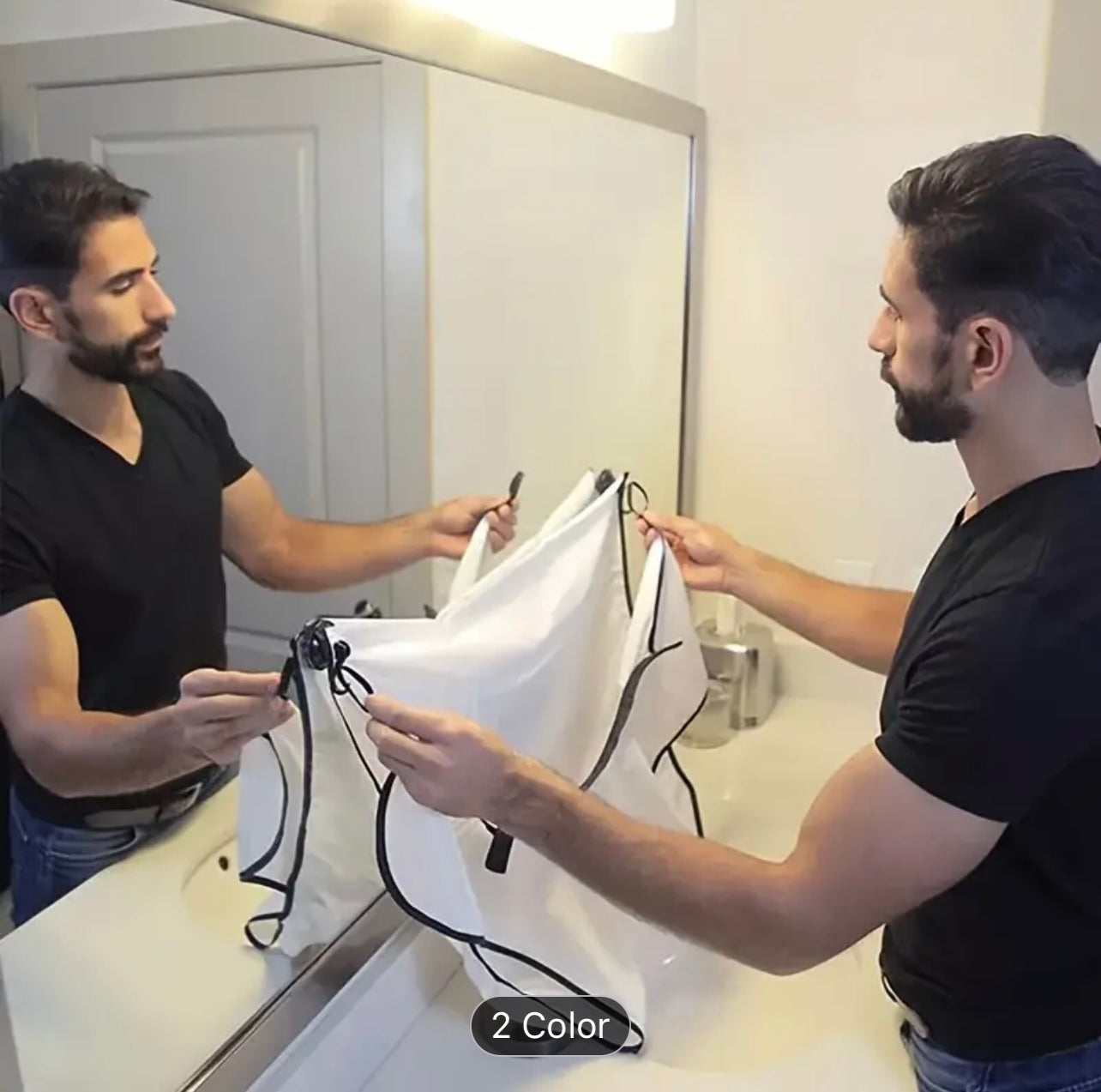 Men's Beard Trimming Apron - Splash Guard & Grooming Cape for Mess-Free Shaving