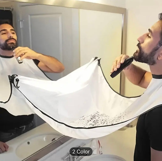 Men's Beard Trimming Apron - Splash Guard & Grooming Cape for Mess-Free Shaving