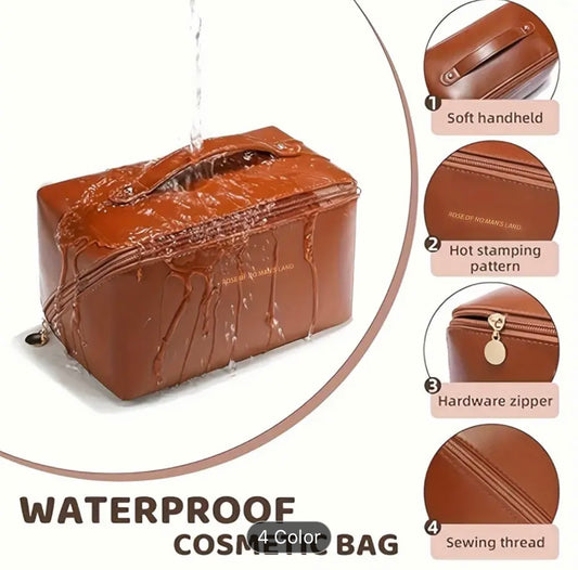 1pc Large Portable Capacity Cosmetic Bag For Women