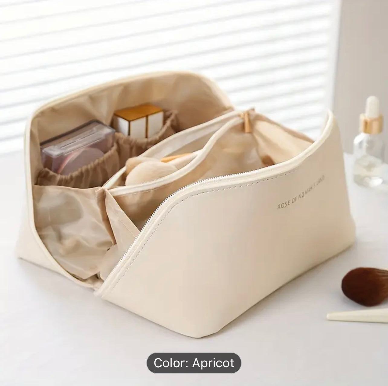 1pc Large Portable Capacity Cosmetic Bag For Women