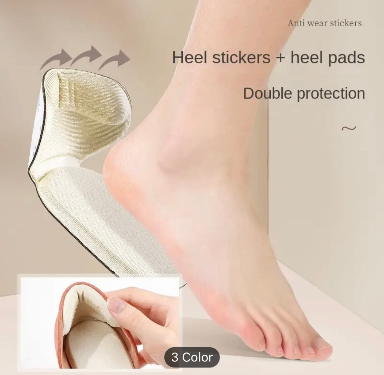 Heel Inserts For Women And Men Reusable Soft Sponge Heel Pads For Shoes