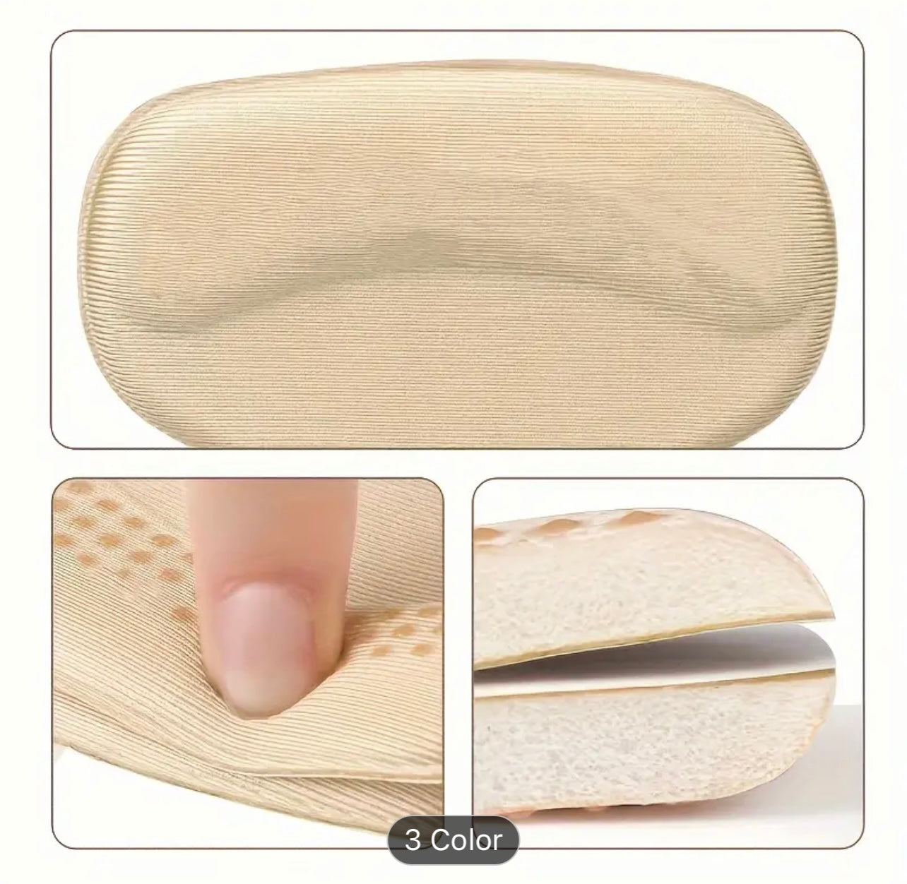 Heel Inserts For Women And Men Reusable Soft Sponge Heel Pads For Shoes