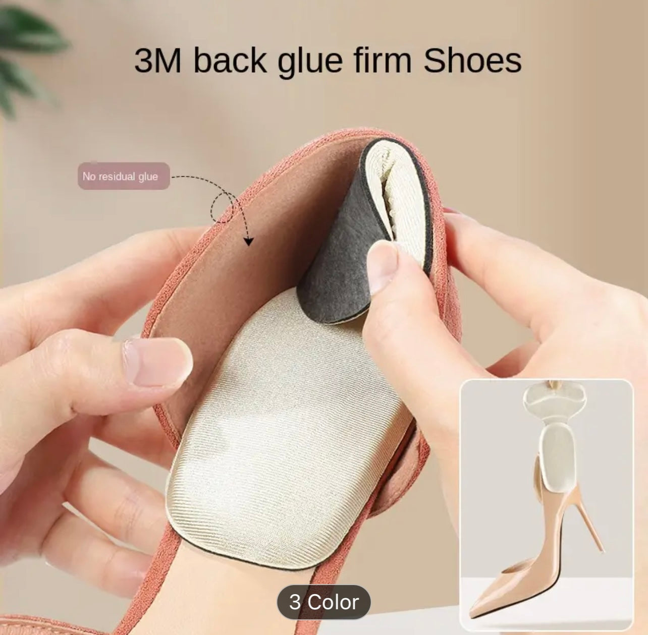 Heel Inserts For Women And Men Reusable Soft Sponge Heel Pads For Shoes